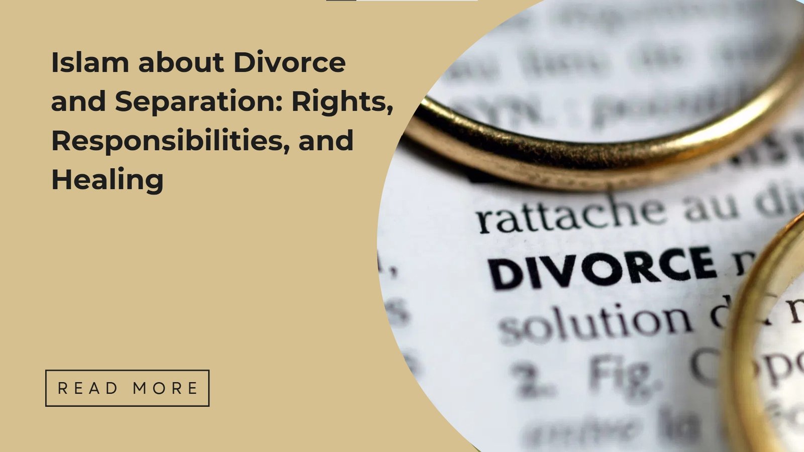Islam about Divorce and Separation: Rights and Responsibilities - Sakeena  Academy